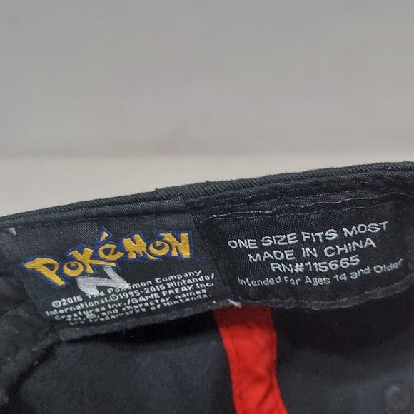 Pokémon Nintendo Creatures 2016 Hat Cap Multicolor Snapback One Size EUC - Picture 4 of 8